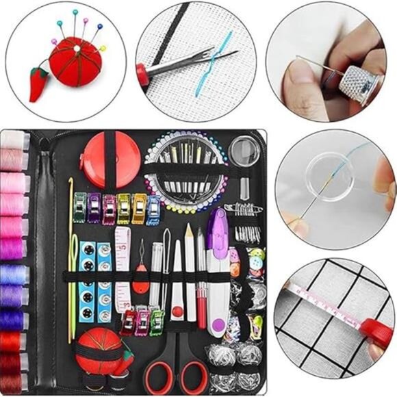 Sewing kit, 229 pcs Sewing Accessories, Friendly for Beginner - Picture 3 of 14